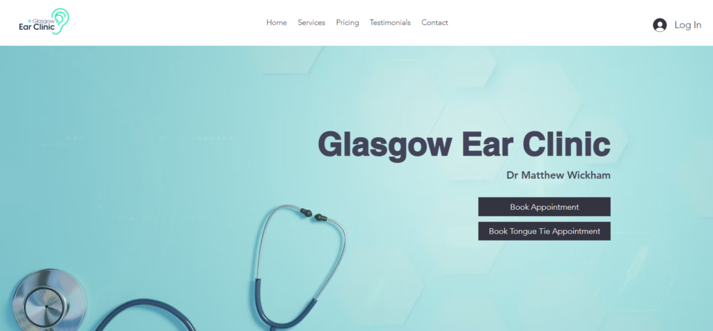 Glasgow Ear Clinic homepage
