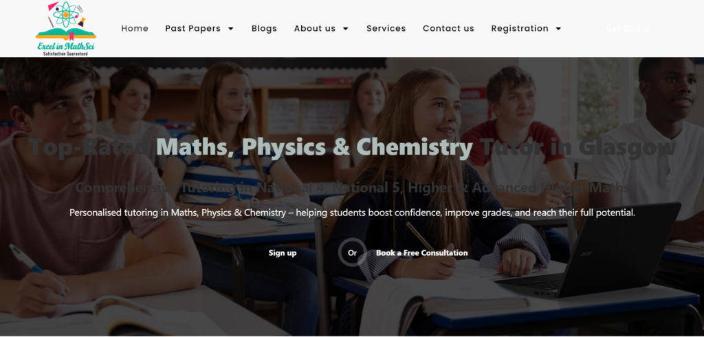 Excel In MathSci homepage